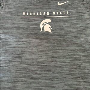 Nike Heather Green Michigan State Long Sleeve Tee